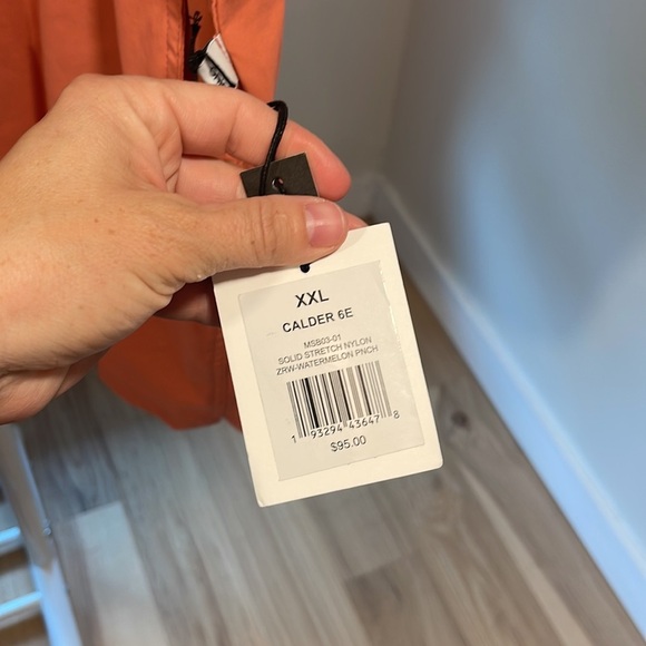 NWT- Onia Men's Calder 6E- Lined Swim Trunks XXL- Watermelon Punch - Picture 2 of 4